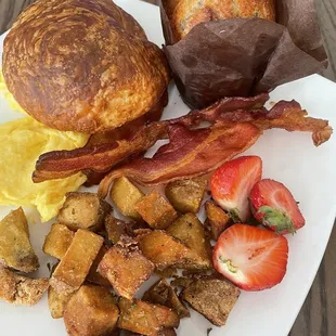 Close up of 2 Eggs Breakfast