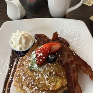 French toast with bacon