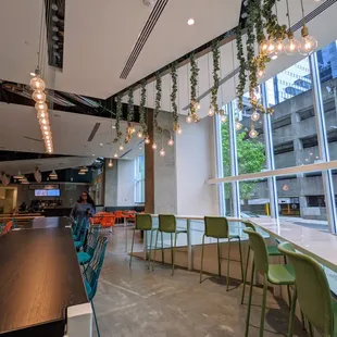 Inside The Collective Food Hall at Coda common dining space.