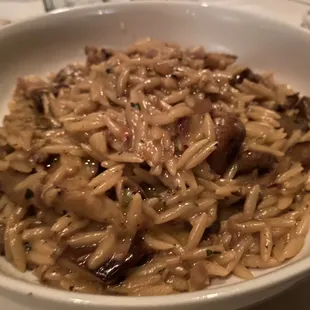 Mushrooms with Orzo