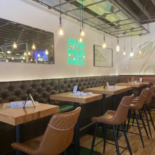 interior, sushi and sashimi