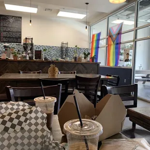 Inside the place. LGBTQ friendly!