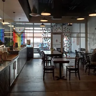 Rear entrance and additional parking. Ordering.