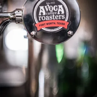 a close up of a beer tap