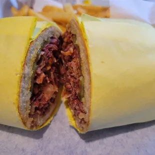Pastrami packed with savory thin sliced!