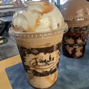 Blended Carmelo and Blended Mocha (no whip)