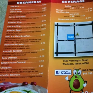 ramen and noodles, menu