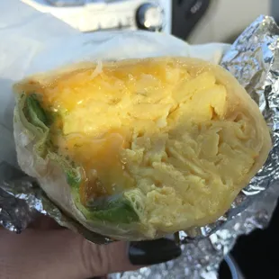 Avocado breakfast wrap was delicious