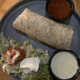 Pulled pork burrito