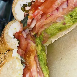 #11 Lox bagel w/ avocado added