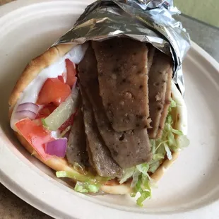 #43 Greecy Wrap with Lamb (gyro)