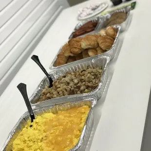 Buffet style breakfast