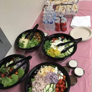 Salad and sandwich catering