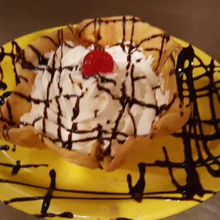 Deep fried ice cream !