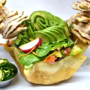 Avocado Salad with Grill Chicken