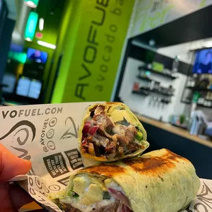 Steak and Cheese Avocado Wrap