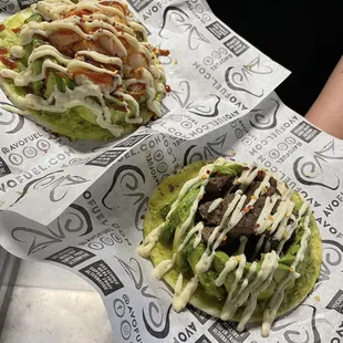 Avocrunch steak and Surf and Turf