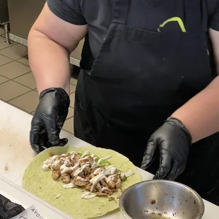 Chicken Bacon Blue Wrap