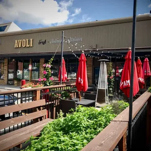 Avoli Exterior with Patio Seating