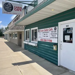 Outside view of the cafe