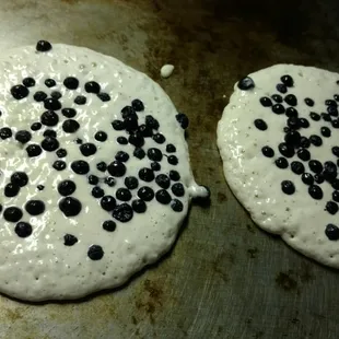 Blueberry pancakes