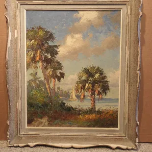 before restoration and custom framing