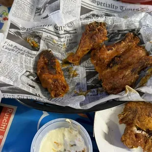 Burnt wings