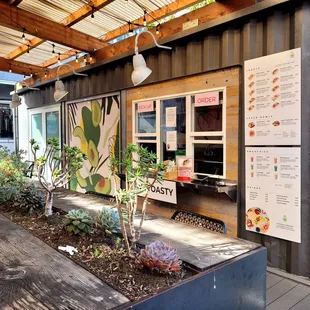 Front of patio and venue