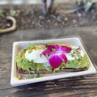 a plate of food on a table