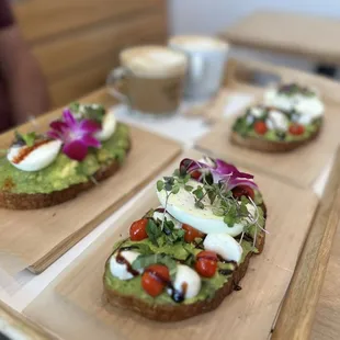 Bruschetta Toasty and Caramel Latte.