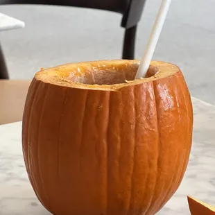 Pumpkin spice Drink.