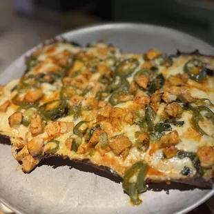 Honey chicken square pizza