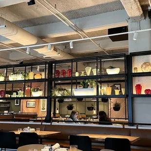 the interior of a restaurant