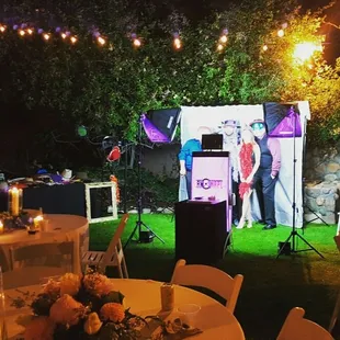 When the lights go down our booth really POPS!! Match your color scheme or let it run through multi-colors to add even more fun!