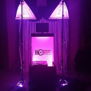 One of many booth colors