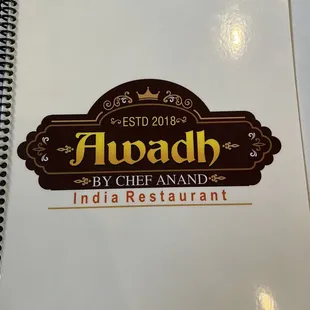 Menu Cover