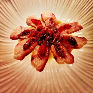 Bloody Hamachi Sashimi
