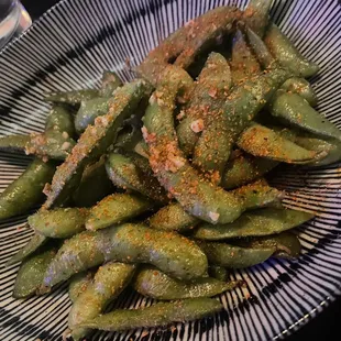 Spicy Garlic Butter Edamame