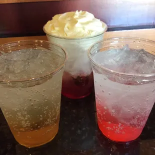 Italian Sodas.  Several flavors to choose from!