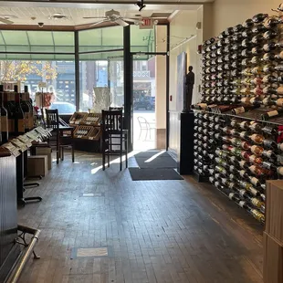 the inside of a coffee shop