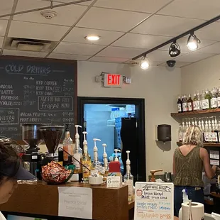 customers at the counter