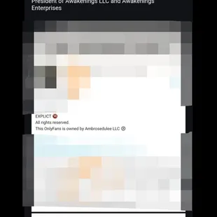 Screenshot to validate threats - they sent me the screenshot they took of my NSFW content. It is blurred as it is illegal to distribute.