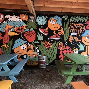 Back patio artwork