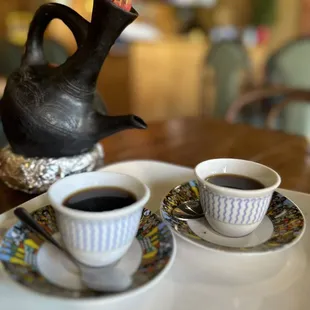 Traditional black coffee