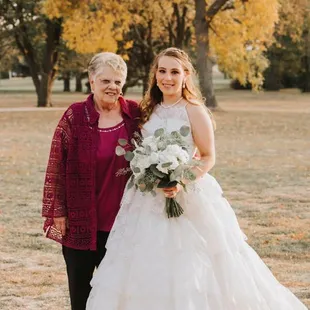 My Grandmother and I after alterations