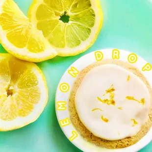 Made with house made candied lemon is the April Cookie of the month available Thursdays.