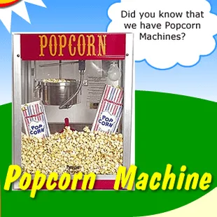 Popcorn Machine - Includes 100 servings.