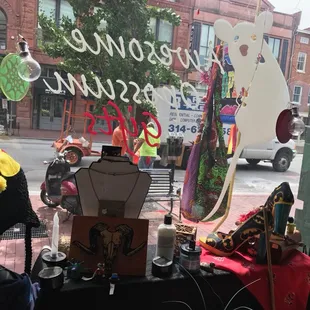 Looking out of Awesome Opossum Gifts