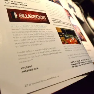 Our first little writeup about Awesoos in the Arizona Wedding magazine in 2012.