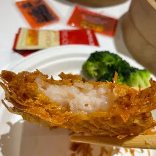 Fried Taro Shrimp Cake
